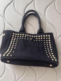 【PRADA】カナパ！人気ブラック⭐︎トートバッグ☆ PRADA 中古 プラダ トートバッグ レディース ブランド カナパ