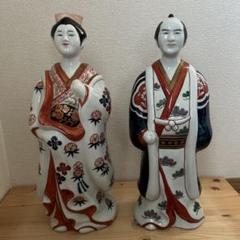 美品 源氏雛 伊万里焼　磁器人形 萬太郎作 鍋島人形 金彩 古伊万里調 鳳凰文 源氏雛 | 畑萬陶苑 ONLINE SHOP