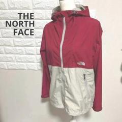 THE NORTH FACE コンパクトジャケット 赤ベージュ レディース