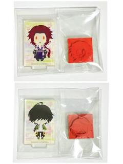 刀剣乱舞　御伴散歩　アクリルフィギュアスタンプ　蜻蛉切　桑名江