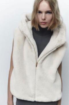 極綺麗❗️ZARA クロップド シャギー ファー ジャケット 羽織 グレー 完売品 hqdefault.jpg