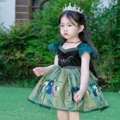 【新品・未使用】Dハロ・アナ雪戴冠式ドレス風ワンピース120cm ディズニー アナと雪の女王 戴冠式 アナ 私服風ワンピース Dハロ