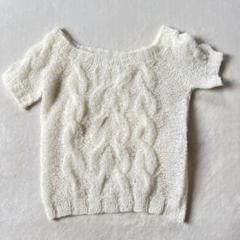49AV. junko shimada ジュンコ シマダ M 半袖ニット 白