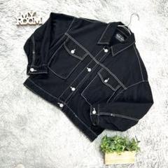 良品❗️【Private Pause 】クロップドデニムジャケット(M)黒のサムネイル