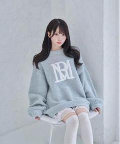 Rose Muse ロゴニット gray Rose Muse ロゴニット gray RM logo knit_M size【pink