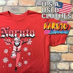 ME14-017【USA限定 NARUTO】オーバーサイズ 半袖Tシャツ★古着