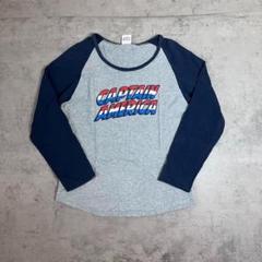 MARVEL キャプテンアメリカ 長袖tシャツ M ラグラン マーベルのサムネイル