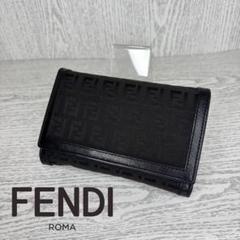 美品 FENDI エフイズ 二つ折り財布 BLACK FENDI フェンディ 二つ折り財布 財布 メンズ MONSTER ブラック