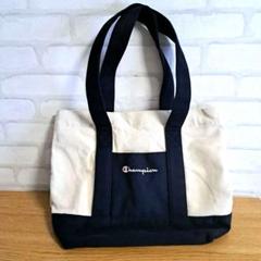 Champion トートバッグ ベージュ/ネイビー