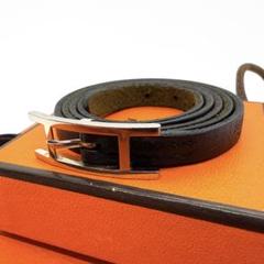 エルメス アピ3 レザー 4連 ブレスレット ロングチョーカー 2way 黒 エルメス アピ3 レザー 4連 ブレスレット ロングチョーカー 2way