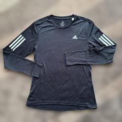 【値下げしました adidas ランニング 長袖シャツ J/L 165/84 黒