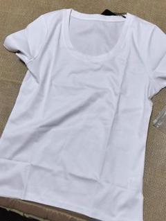 ホワイト ラウンドネック 半袖 Tシャツ