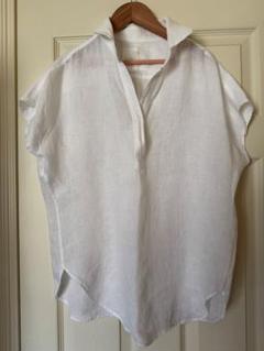 23区 LIBECO リネン スキッパーシャツ サイズ40美品 23区（ニジュウサンク）の「【一部店舗限定】LIBECO スキッパー