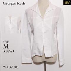 ★美品★ ジョルジュレッシュ トップス ブラウス 長袖 無地 シアー素材 上品