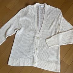 ‼️値下げ‼️UNIQLO アイボリー メッシュカーディガン