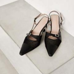 靴 Dot Tule Sandals her lip to 36 Dot Tule Sandals ♡ her lip to 36 - メルカリ