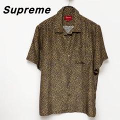 Supreme ヒョウ柄 Lサイズ シャツ supremeレオパードシャツ シルク ヒョウ柄 L 美品