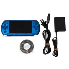 【訳あり】psp-3000 ブルー モンハン2 ・電源コード付き