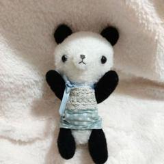 ハンドメイド　テディベア　ぬいぐるみ　パンダ
