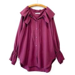 美品 Johnbull ビックカラーシャツ オーバーサイズ ピンク