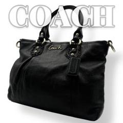 COACH レザー ブラック レディース ハンドバッグ 8979