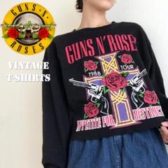 ビンテージ Tシャツ Guns N' Roses ロック バンド プリント 長袖