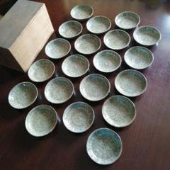万古焼　三島手小皿　20枚　10cm　幕末～大正期