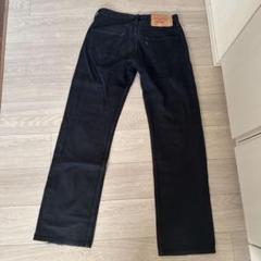 Levi's 501 ブラック ストレートデニム W30 80's~ Levi's 501 ブラックストレートデニムパンツ 先染め W30