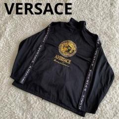 VERSACE　Classic　黒 ナイロンジャケット ジッパーポケット付き VERSACE Classic 黒 ナイロンジャケット ジッパーポケット付き