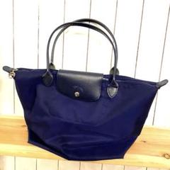 ♯329 LONGCHAMP プリアージュトートバッグ 折りたたみ 刺繍 ロゴ ♯329 LONGCHAMP プリアージュトートバッグ 折りたたみ 刺繍