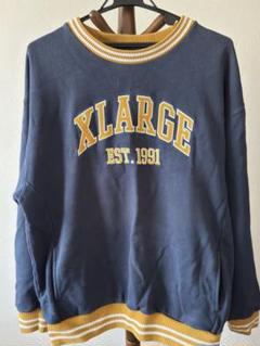 XLARGE ネイビー イエロー トレーナー XLARGE ネイビー イエロー トレーナー L