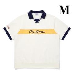 白色M マルボンゴルフ ポロシャツ Malbon Golf レディース シャツ 白色L マルボンゴルフ ポロシャツ Malbon Golf レディース