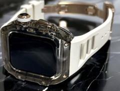 BC1☆Apple Watchバンド　ラバーベルト　カバー　クリアケース