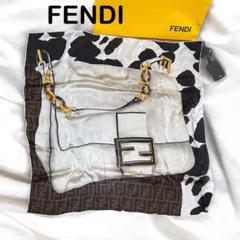 【美品/希少】 フェンディ ラッピー マンマバケット スカーフ 未使用品】FENDI ズッカ柄 FF マンマバケットスカーフ - メルカリ