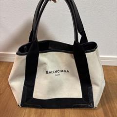 BALENCIAGA トートバッグ アイボリー/ブラック BALENCIAGA バレンシアガ トートバッグ アイボリー/ブラック