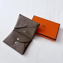 ⭐︎超美品⭐︎ HERMES エルメス　カルヴィデュオ HERMES - エルメス HERMES コインケース カルヴィ デュオ 花束