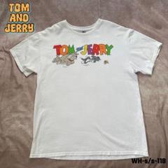 usa古着“TOM＆JERRY“ トム＆ジェリーTシャツ　ホワイト　Lサイズのサムネイル