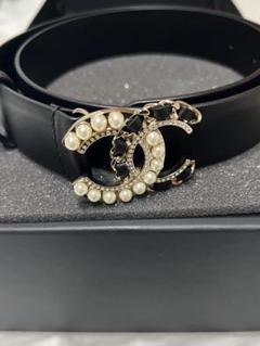 断捨離中 美品 chanel シャネル 本革 ベルト 幅3cm