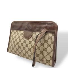 GUCCI グッチ　GG スプリーム　シェリーライン　セカンドバッグ　ポーチ GUCCI オールドグッチ GGスプリーム クラッチ セカンドバッグ