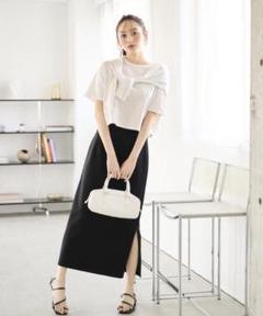 【PROPORTION BODY DRESSING】シルキーポンチタイトスカート