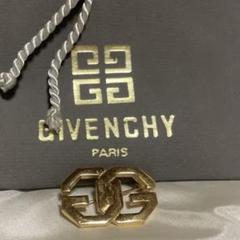 【超希少】GIVENCHY サークル リボン ブローチ ヴィンテージ 4Gロゴ 2670-5 希少✨GIVENCHY ネックレス ロゴ ゴールド