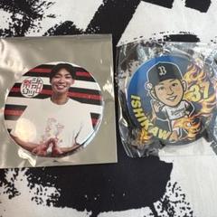 オリックス　石川亮選手 37番 缶バッジ　キーホルダー　セット