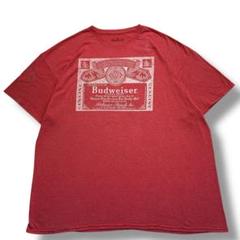 F320　【即購入OK】　Budweiser　半袖Tシャツ　2XL　ピンクレッド