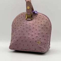 【美品】MARIONA マリオナ オーストリッチ ダチョウ ハンドバッグ 美品】MARIONA マリオナ オーストリッチ ダチョウ ハンドバッグ