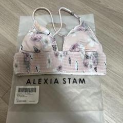 ALEXIA STAM モンステラ柄 セパレート水着 ALEXIA STAMアリシアスタン 葉柄セパレート水着・ビキニM