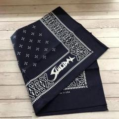 SUICIDAL TENDENCIES スーサイダル クロス バンダナ ネイビー