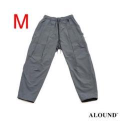 ALOUND TWOTUCK TAPERED NYLON PANTS XL 紺色 美品 Lサイズ ALOUND TWOTUCK TAPERED NYLON PANTS グレー