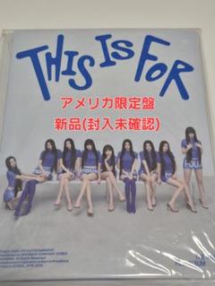 TWICE THIS IS FOR アメリカ盤 サイン THIS盤
