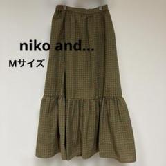 niko and... Mサイズ ギンガムチェックロングスカートニコアンド夏