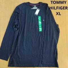 未使用　トミーヒルフィガー　長袖Tシャツ　XL　ネイビー